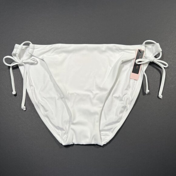 Victoria Secret XXL / 2XL Bikini Bottom Classic Double Side Tie String Bow White - Picture 6 of 6